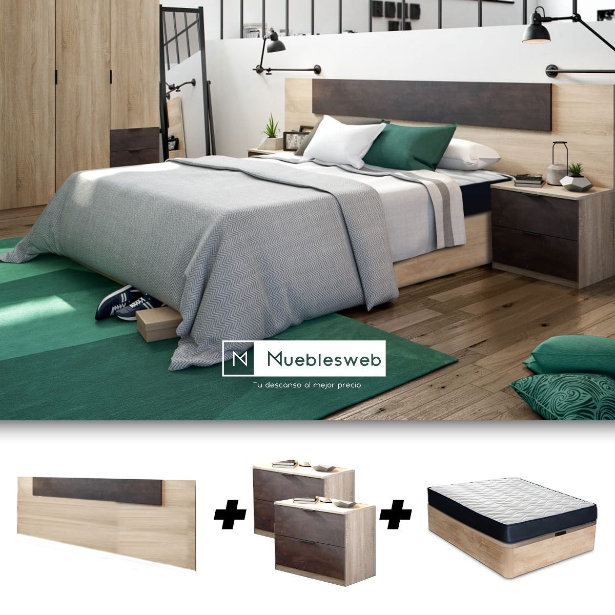 Pack Dormitorio Ankara Mueblesweb Online